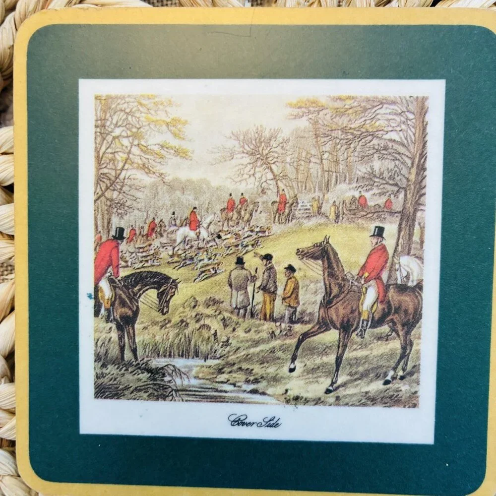 206 Schuberth Fox Hunting Coasters, Made in Germany